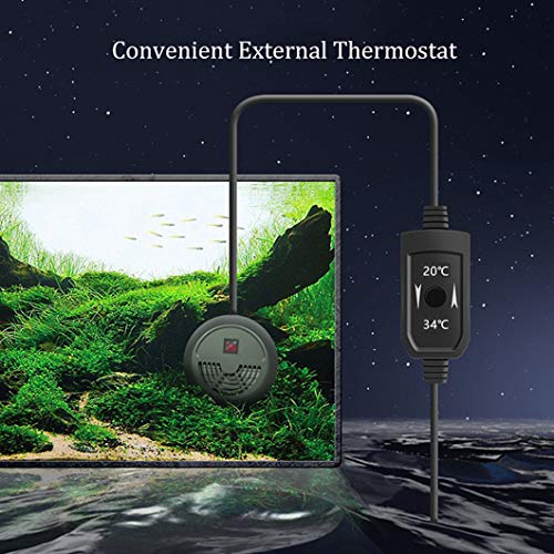 Calentador Sumergible para tanque de pecera de Acuario con pantalla LED de temperatura,calentadores de agua de calentador pequeño PTC,elemento de control de temperatura de agua dulce de agua salada