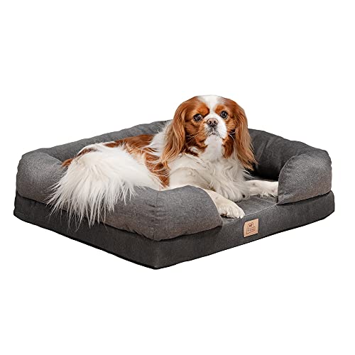 Cama ortopédica para Perros MEMOR-One M Memory Foam Espuma de Memoria, Retirable Funda Extraíble, Lavable