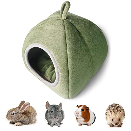 Cama para cobayas, lecho para Conejos,casa para hámsteres para cobayas, hámsteres sirios, Chinchillas, Hurones y Otros Animales pequeños Que pesen Menos de 1,2 kg (Verde)