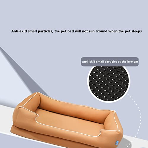 Cama para mascotas Cama for perros, cama for mascotas, cama lavable repelente de agua cubiertas extraíbles, fondos impermeables sin deslizamiento y almohadilla de látex de alta densidad Cama para perr