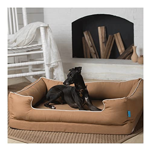 Cama para mascotas Cama for perros, cama for mascotas, cama lavable repelente de agua cubiertas extraíbles, fondos impermeables sin deslizamiento y almohadilla de látex de alta densidad Cama para perr