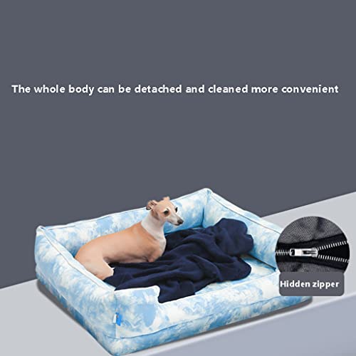 Cama para mascotas Cama for perros, cama for mascotas, cama lavable repelente de agua cubiertas extraíbles, fondos impermeables sin deslizamiento y almohadilla de látex de alta densidad Cama para perr