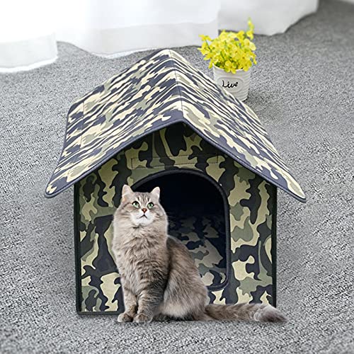 Cama para perro gato gato gato perro perro gato casero caseta para cachorro animal doméstico de gato para el invierno y para animales pequeños para el invierno para el interior exterior