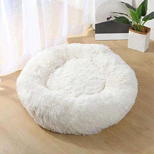 Cama Para Perros De Felpa, Cama Rectangular Para Mascotas Para Gatos Y Perros, Ropa De Cama Para Mascotas Con Forma De Rosquilla De Felpa Suave Para El Invierno, Para Dormir, Cálida, Redonda, Mullid