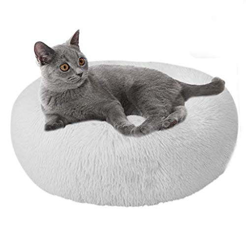 Cama Para Perros De Felpa, Cama Rectangular Para Mascotas Para Gatos Y Perros, Ropa De Cama Para Mascotas Con Forma De Rosquilla De Felpa Suave Para El Invierno, Para Dormir, Cálida, Redonda, Mullid