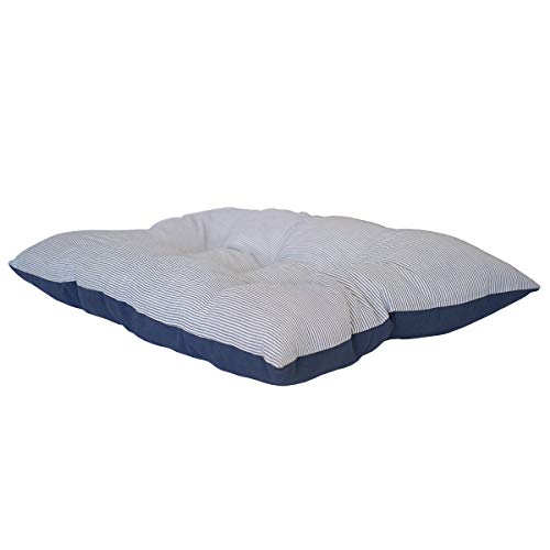 Cama para Perros de Madera Venecia (S, Rayas Azul)