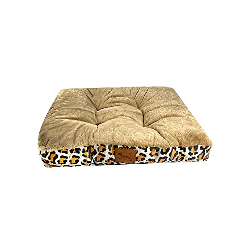 Cama para Perros Grandes/Medianos/Pequeños 70X50X9 cm con Felpa Suave Colchón Perro Antideslizante, lmpermeable y Transpirable Cojín Interior Invierno para Perro y Gato (XL-110CM)