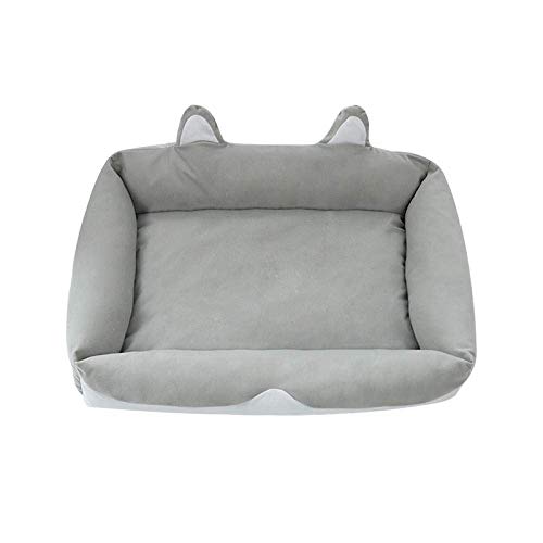 Cama Para Perros Para Perros Pequeños Y Medianos, Sofá Cama Lavable Para Mascotas, Forro Polar De Coral Suave, Cesta Cálida Para Perros, Cama-Silver Fox Gray_S-48 * 38 * 14