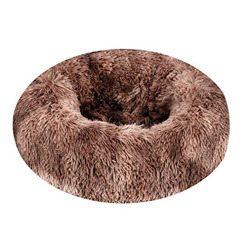 Cama para perros pequeños, gatos, sofá, cama redonda para perros, suave y cálida, de felpa, para gatos pequeños y perros