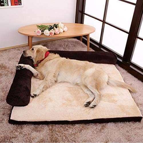 CAMA PERRO Animal Doméstico Sofá Cama Cama Algodón Suave Paño Grueso Y Suave Almohada Suave Desmontable Mascota Gato Perro Cojín para Perro Perro Cesta,B,L