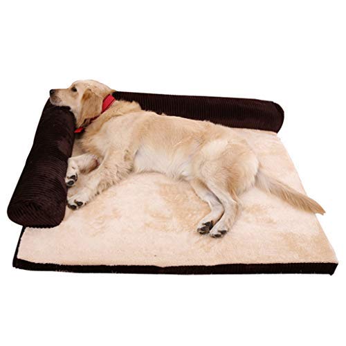 CAMA PERRO Animal Doméstico Sofá Cama Cama Algodón Suave Paño Grueso Y Suave Almohada Suave Desmontable Mascota Gato Perro Cojín para Perro Perro Cesta,B,L