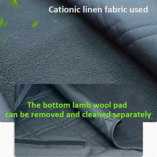 Cama Perro Mediano Gris Cubre Mascotas Coche Protector de Maletero de Coche Antideslizante para Perros con Solapa de Parachoques Universal Impermeable Funda de Maletero de Coche Alfombrilla para Perr