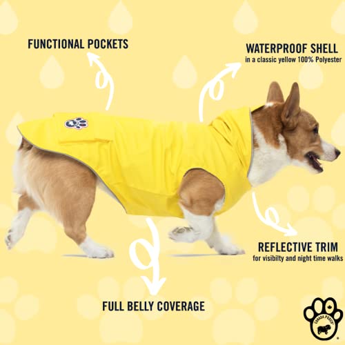 Canada Pooch CP01458 Torrential Tracker - Chubasquero (Talla 20), Color Amarillo