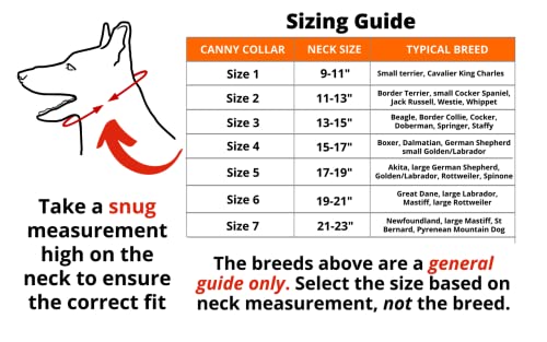 Canny Collar: Collar de Perro Entrenamiento y Collar Antitirones para Perros Grandes o Pequeños, ayuda simple y efectiva con el entrenamiento del perro y evita que los perros tiren de la correa (Negro)