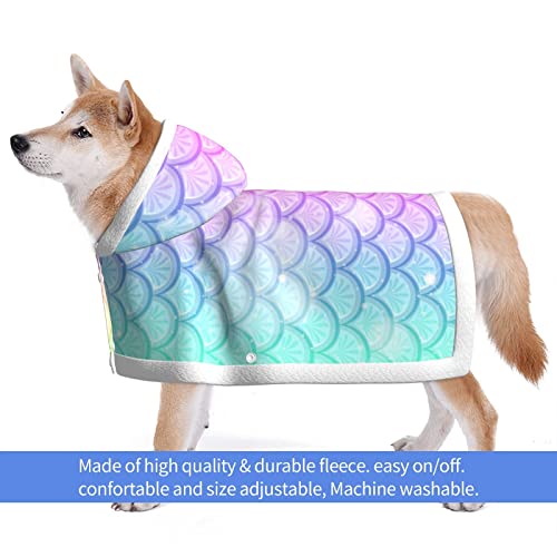 Capa de Felpa con Capa cálida de Invierno con Capucha para Perros pequeños medianos Gatos (Cubierta de Manta para Mascotas de usos múltiples) Clima frío cálido