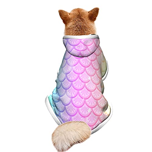 Capa de Felpa con Capa cálida de Invierno con Capucha para Perros pequeños medianos Gatos (Cubierta de Manta para Mascotas de usos múltiples) Clima frío cálido