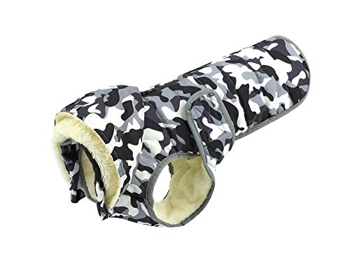 Cappotto Invernale Per Cani,Blanco Camuflaje Impermeable Ropa De Mascota Para La Ropa De Perro Para El Pequeño Perro Abrigo Chaqueta De La Chaqueta De La Mascota Para Los Perros Traje Chaleco Ab