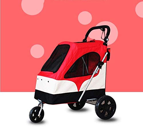 Carrito para Mascotas, Carrito de Viaje para Mascotas, Carrito para Perros y Gatos, Remolque para Transporte de Perros, Silla de Paseo Deportiva para Mascotas, Empresa