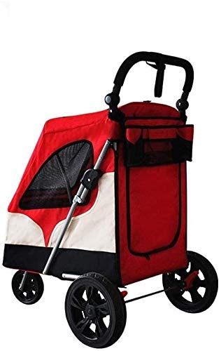 Carrito para Mascotas, Carrito de Viaje para Mascotas, Carrito para Perros y Gatos, Remolque para Transporte de Perros, Silla de Paseo Deportiva para Mascotas, Empresa