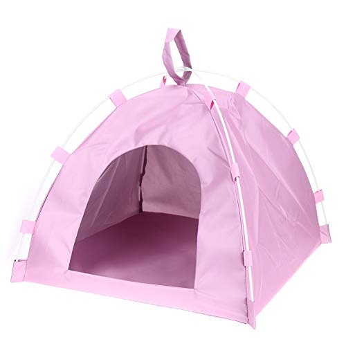 Caseta de Perro, Artículos for exteriores tienda impermeable Oxford Casa del animal doméstico del gato del perro cama jugando Mat portátil plegable de la perrera Cama for perros pequeños Medio