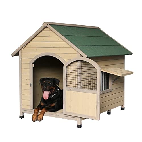 Casetas para perros Casa para Perros Al Aire Libre Casa para Perros Casa para Mascotas Al Aire Libre De Madera Maciza Casa para Mascotas Impermeable Aislamiento Lavable