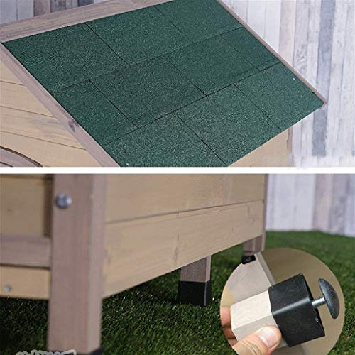 Casetas para Perros Casa para Perros Casa para Perros Casa para Perros Grande de Madera aislada con Base extraíble Fácil de Limpiar Casa Enorme para Mascotas al Aire Libre