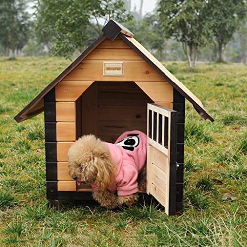 Casetas para perros Caseta Para Mascotas Jaula Para Gatos Jaula Jardín Exterior Para Perros Caseta Para Gatos Jaula Hogar Jaula De Madera Para Mascotas Jaula Para Mascotas Lavado Extraíble Carga 10 Kg