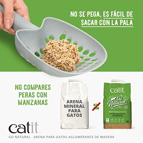 Catit Catit Go Natural! Arena De Madera para gatos, 6L, 1 unidad