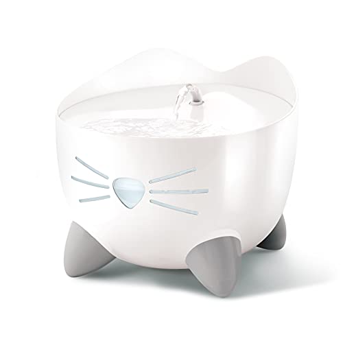 Catit Pixi Bebedero fuente para Gatos, 2.5 l, Blanca