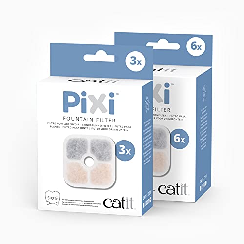 Catit Pixi Filtro para bebederos fuente, 6 unidades