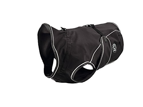 Cazador Uppsala Softshell - Abrigo para Perro, 45 cm, Color Negro