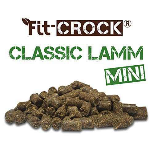 cdVet Naturprodukte Fit-Crock Classic Lamb Mini 10 kg - Perro - Alimentos - nutrición Adecuada - partbarf - sin Gluten - promueve el Pelaje + la Piel - Ingredientes equilibrados - prensado en frío -