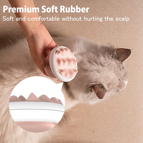 Cepillo de masaje Cat Mountain, removedor de pelo lavable para el cuidado de mascotas para cabello largo y corto, cepillo suave para quitar pelo, herramienta para quitar el rastrillo