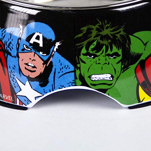 Cerdá - For Fan Pets, Comedero para Mascotas de Avengers - Licencia Oficial Marvel, Multicolor, s