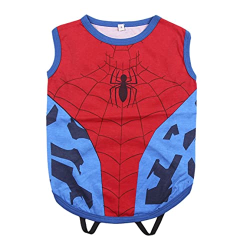 CERDÁ LIFE'S LITTLE MOMENTS - For Fan Pets, Camiseta para Perro de Spiderman - Licencia Oficial Marvel, Rojo