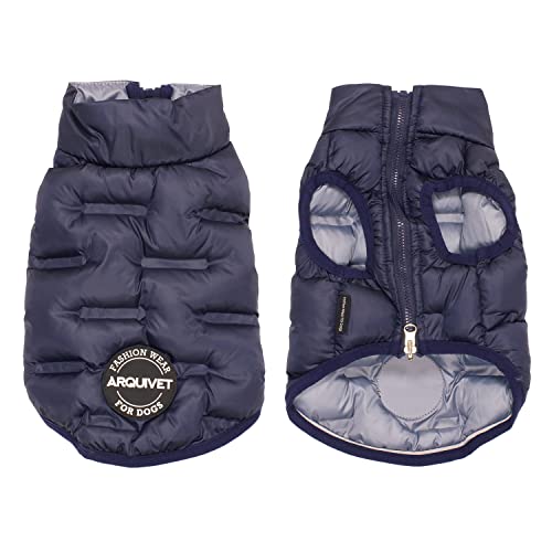 Chaleco Acolchado Reversible Dos Azules Noruega - S/25cm - Ropa para Perros - Ayuda a protegerlos del frío - Abrigos, Sudaderas, Jerseys, Chalecos, Chaquetas, sueters, Impermeables y más