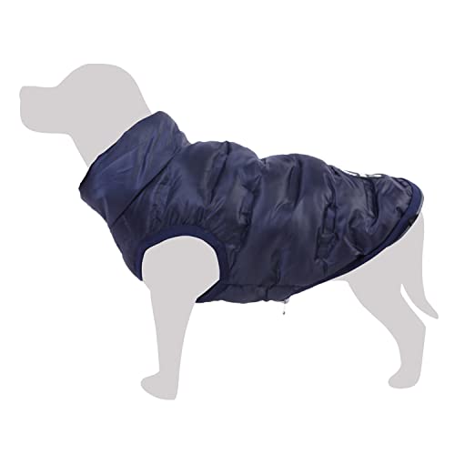 Chaleco Acolchado Reversible Dos Azules Noruega - S/25cm - Ropa para Perros - Ayuda a protegerlos del frío - Abrigos, Sudaderas, Jerseys, Chalecos, Chaquetas, sueters, Impermeables y más