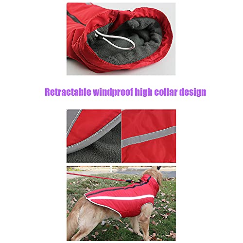 Chaqueta impermeable para perros,chaqueta cálida para perros,chaleco para perros con tiras reflectantes,cómodo chaleco deportivo para perros,usable de doble cara,protección contra el clima frío.