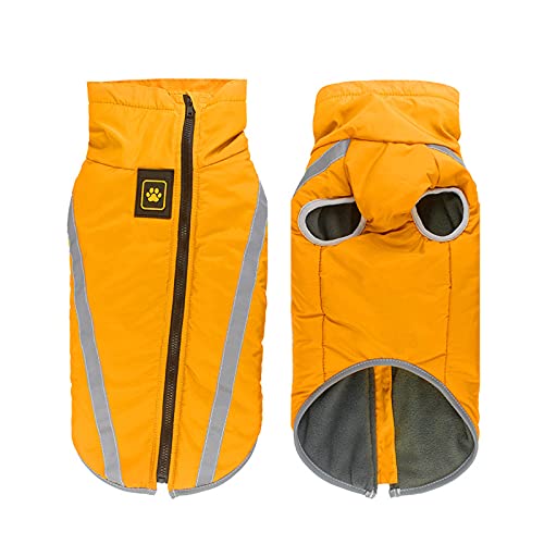 Chaqueta impermeable para perros,chaqueta cálida para perros,chaleco para perros con tiras reflectantes,cómodo chaleco deportivo para perros,usable de doble cara,protección contra el clima frío.