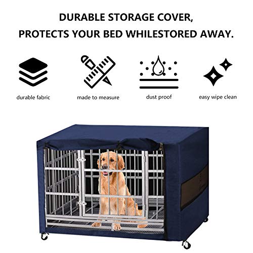 chengsan Cubierta de caja de perro, cubierta de jaula para perros, cubierta de jaula para cachorros proporcionada para protección de cajas de alambre para interiores y exteriores (S)