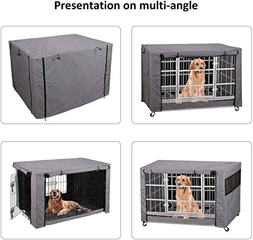 chengsan Cubierta de cajón para perro, duradera y resistente al viento, cubierta de jaula para mascotas proporcionada para la protección interior y exterior, (24 pulgadas, cajón no incluido)