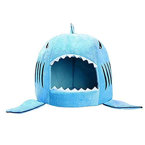 CHENGWANG Mascotas Casa Perros Camas Gato Cojín Cojín Nido Mascotas Forma Sharkmouth Soft Cat Kennel Pad, para Juguetes Accesorios Cueva Productos para Mascotas