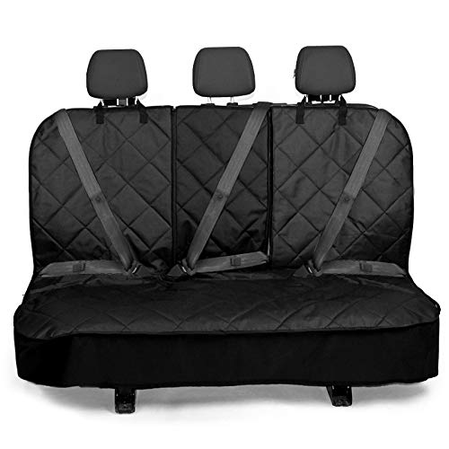 ChicPet Funda de Asiento de automóvil, Forro de Maletero y Hamaca con Correa de cinturón de Seguridad para Mascotas y Bolsa de Almacenamiento Impermeable X Grande Negro