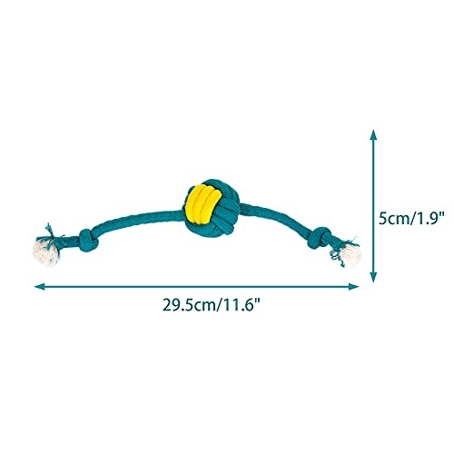 Chiwava Paquete de 4 Juguete de Cuerda para Perro pequeño Tira y afloja Juguetes interactivos para Perros Colores Variados