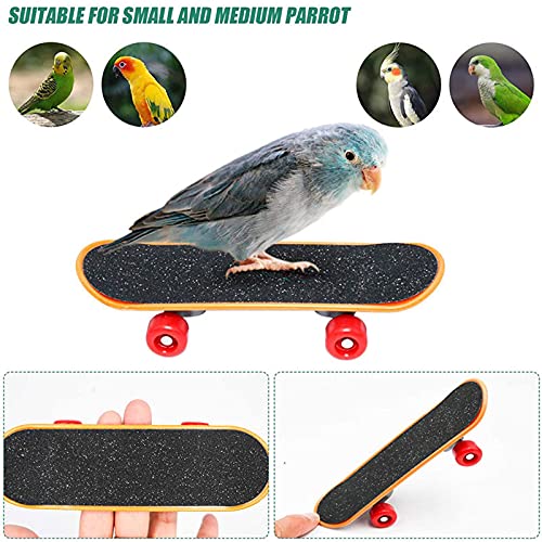 CHSEEO Set de 7 Juguetes de Entrenamiento de Aves Juguete de Rompecabezas de Bloques de Madera Entrenamiento de Loros Juegos de Loro Jugando de Pie para Loros, Periquitos, Conures, Cacatúas