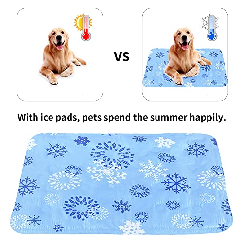 Chstarina Manta Refrigerante Perro,Alfombrilla Refrescante para Mascotas Cama Perro Verano Cojín De Refrigeración Refrigerante Manta Perro Refrigeración Automática Colchoneta Perro