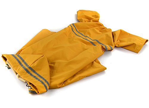 Chubasquero para perros y cachorros, impermeable para perros medianos y medianos, chaqueta impermeable con solapa - lluvia - boy - poncho de lluvia para golden retriever, labrador retriever, schnauzer