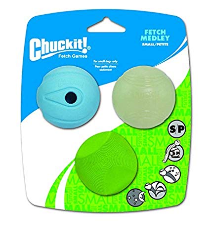 Chuckit! Juguete para Perro Juego de Lanzamiento de Pelotas para Perros, Pack de 3 Unidades