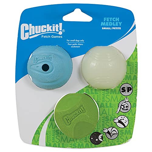 Chuckit! Juguete para Perro Juego de Lanzamiento de Pelotas para Perros, Pack de 3 Unidades