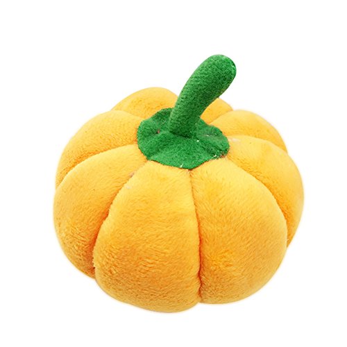 Chytaii Juguete Interactivo Juguete de Perro/Gato Juguetes Juguete de Mascotas Juguete de Mordida Juguetes de Entrenamiento Forma de Calabaza Juguetes con Sonido Juguetes de Peluche